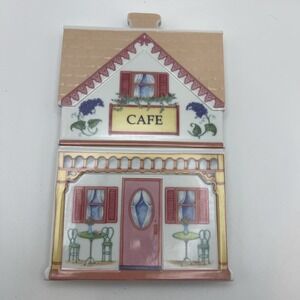 Lenox  Village ~Cafe Porcelain Design~ Trivets Wall Hanging Plaques 1992